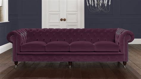 Italian Mulberry Velvet Chesterfield Sofa | Any Colour 2 3 4 Seat