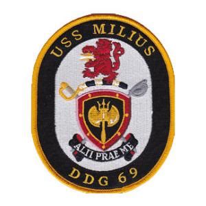 USS Milius DDG-69 Ship Patch | Flying Tigers Surplus