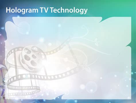 Hologram tv technology PPT Backgrounds, Hologram tv technology ppt photos, Hologram tv ...