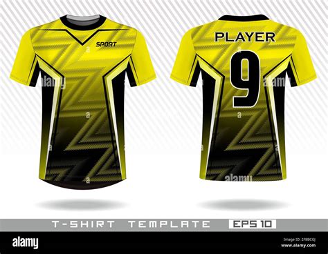 sports t shirt template. uniform design. team wear design. prints ...