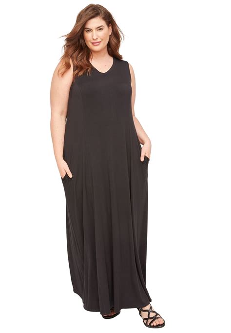 Catherines Women's Plus Size Morning To Midnight Maxi Dress (With ...