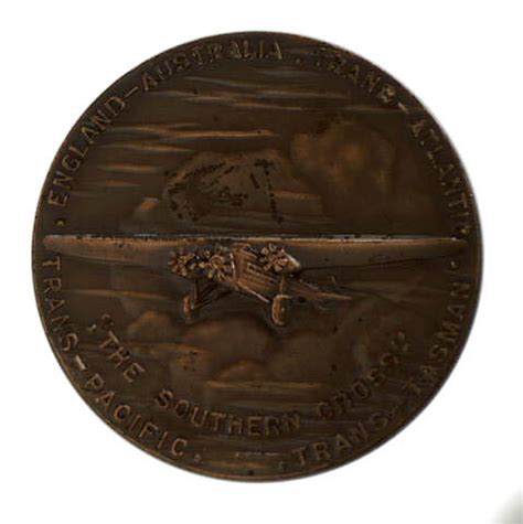 Medal - Sir Charles Kingsford Smith Commemorative, Australia, 1935