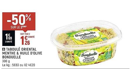Promo Taboulé Oriental Menthe & Huile D'olive Bonduelle chez Vival