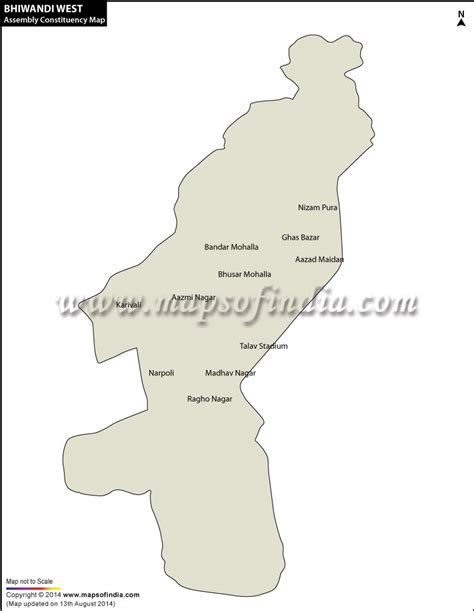 Bhiwandi West Assembly (Vidhan Sabha) Constituency Map and Election Results