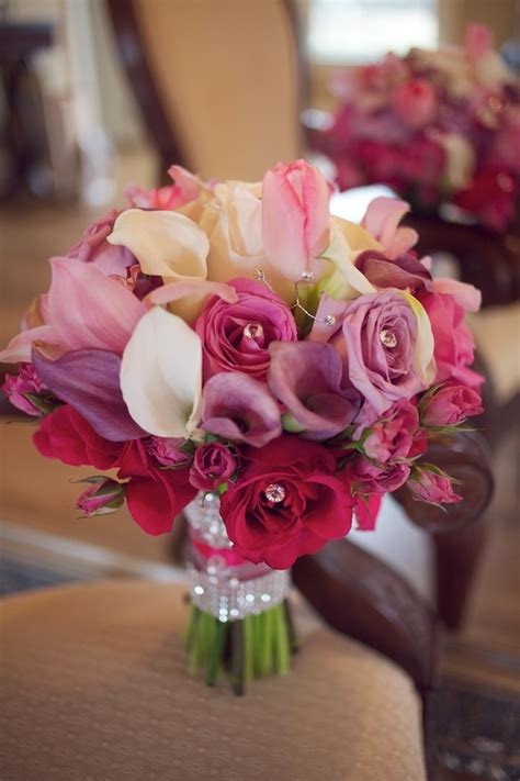 Magenta-Fuchsia-Pink-Rose-Calla-Bouquet - Elizabeth Anne Designs: The Wedding Blog