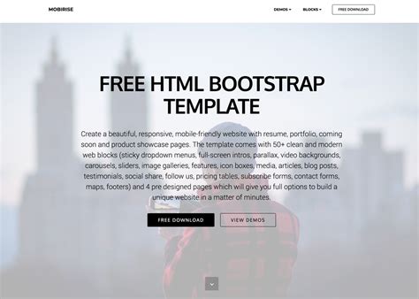 HTML Bootstrap Template - Awwwards Nominee