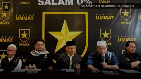 Partai Ummat Tak Lolos jadi Peserta Pemilu 2024 - Deras