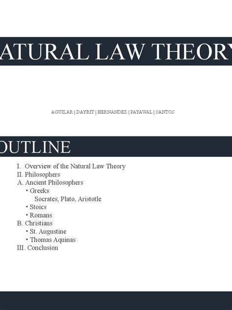 Natural Law Theory | PDF | Natural Law | Stoicism