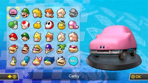 Carby in Mario Kart 8 as DLC (PLEASE NINTENDO!) : r/Kirby