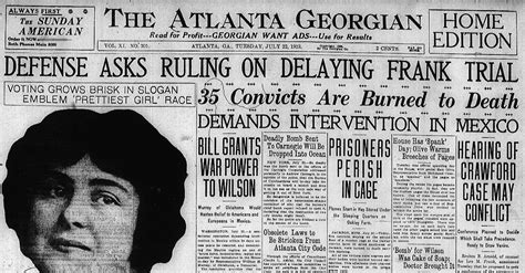 Defense Asks Ruling on Delaying Frank Trial – The Leo Frank Case Research Library