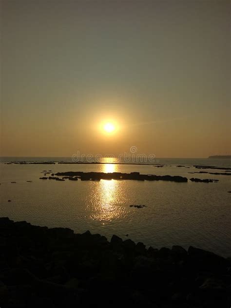 Evening Sunset at Marine Drive Mumbai Stock Photo - Image of marine ...