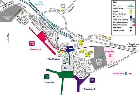 Manchester Airport Terminal Map