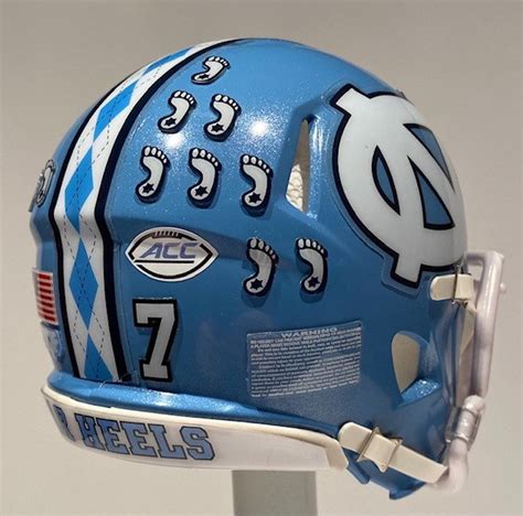 North Carolina Tar Heels Custom Mini Riddell Football Helmet - Etsy UK