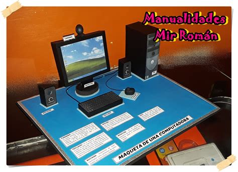 Maqueta De Una Computadora 💻🖥🖱⌨ - Manualidades Mir Román | Facebook