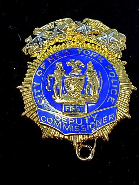 New York NYPD First Deputy Commissioner - COLLECTORS-BADGES.COM