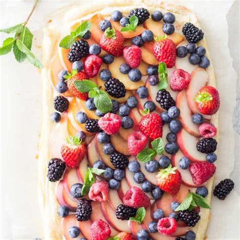 Summer Fruit Tart - Green Healthy Cooking