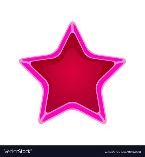 Pink cartoon star Royalty Free Vector Image - VectorStock