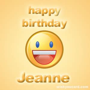 Happy Birthday Jeanne Free e-Cards