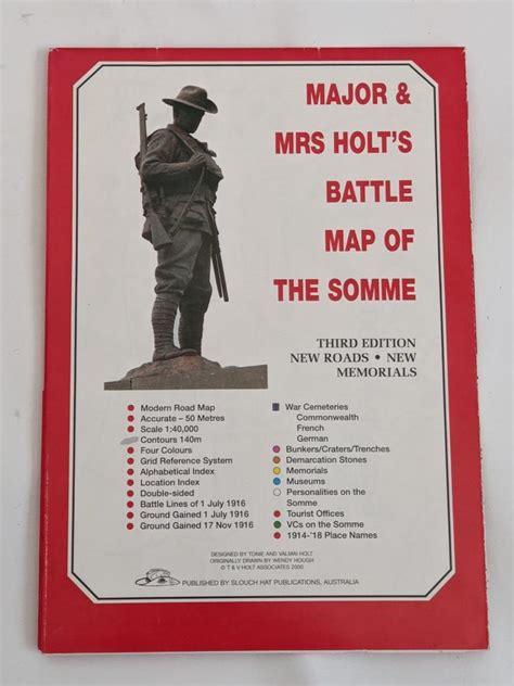 MAJOR & MRS Holt's Battle Map of the Somme Third Ed 2000 £7.43 - PicClick UK