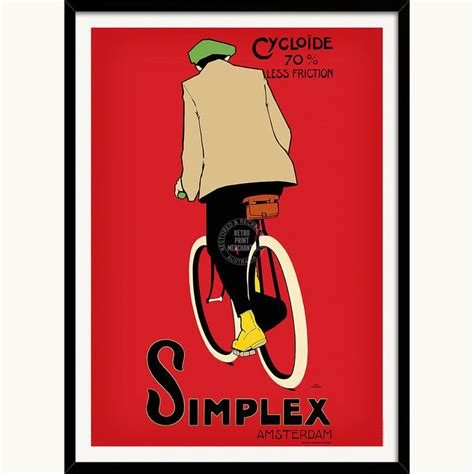 Simplex Cycling Tyres Retro Wall Print | Retro Print Merchants