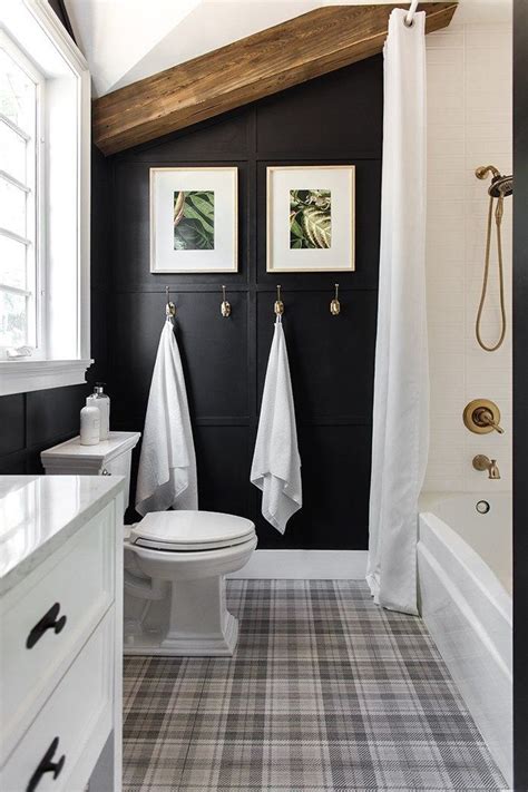 Bold Black Accent Wall Ideas in 2020 | Rustic bathroom designs, Bathroom interior design ...