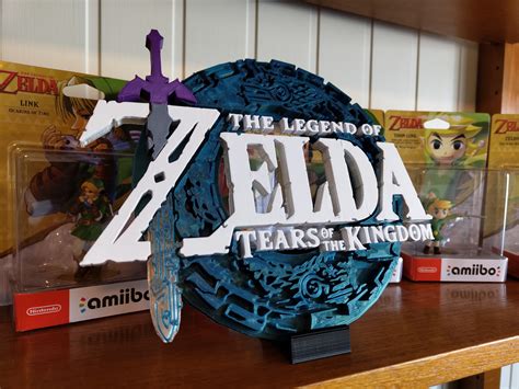 3D-печать работы Zelda Tears of the Kingdom Logo • Сделано на 3D-принтере ender 3・Cults