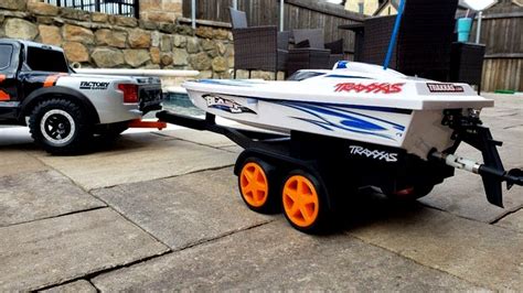 RC Boat Trailer for Traxxas Blast by EngineeringAfterHours 3d model