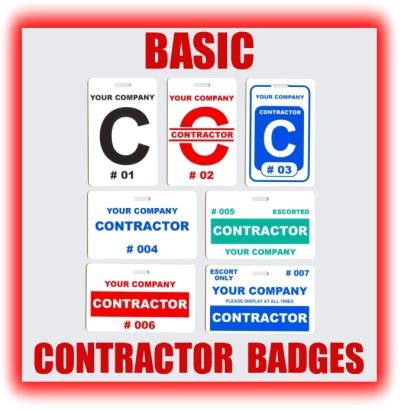 CONTRACTOR BADGES