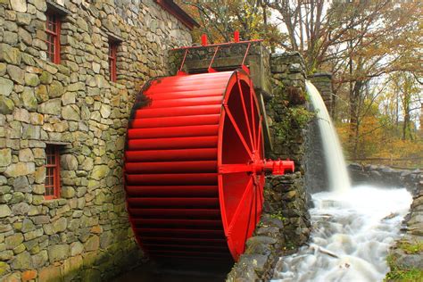 Sudbury Grist Mill Water Wheel by John Burk