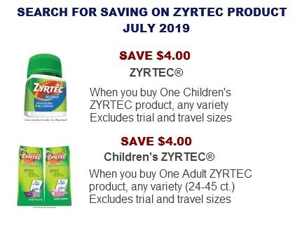 ZYRTEC Coupons | Coupon Network