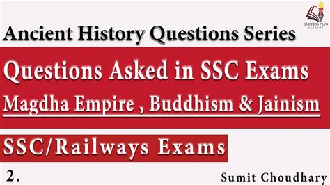 Ancient History Previous Years Questions of SSC Exams (2) || Magadha ...