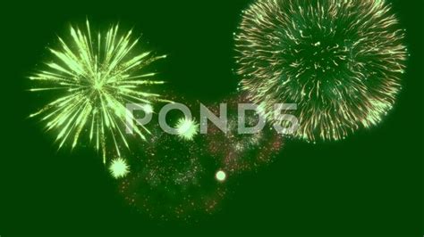 Fireworks motion graphics with green screen background 1 Stock Footage ...