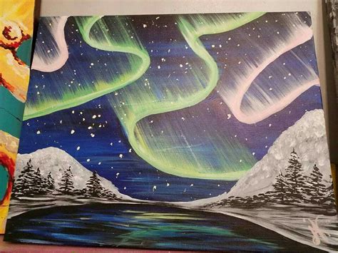 Aurora borealis | Diy painting, Painting, Artwork