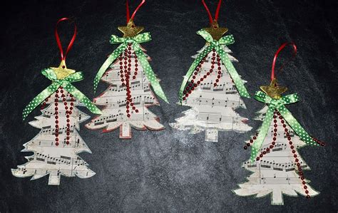 Sheet music Christmas tree ornaments (With images) | Music ornaments