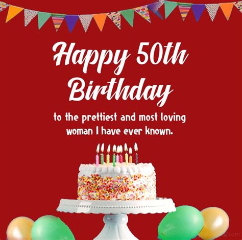 Happy 50th Birthday Wishes and Messages - WishesMsg