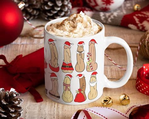 Christmas Mug, Penis Mug, Inappropriate Gifts, Funny, Rude, Secret Santa Gift – Ceramic 11Oz ...