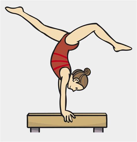 Gymnastics Balance Beam - Gymnast Balance Beam Clipart is popular png ...