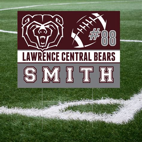 Lawrence Central Football Yard Signs – School Spirit Place