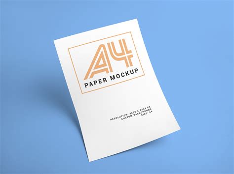 A4 Paper Mockup — Free Mockup World