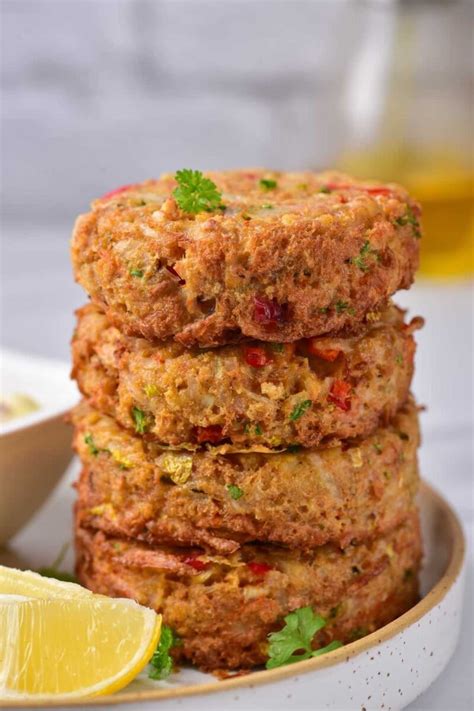 8-Minute Air Fryer Crab Cakes {Crispy & Juicy} - The Big Man's World