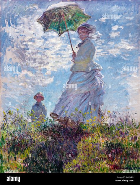 Uden tvivl Ingen måde manuskript claude monet woman with a parasol ...