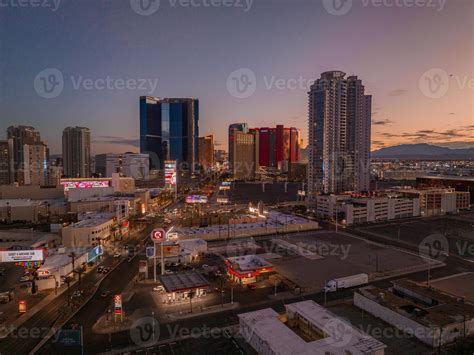 Panoramic aerial view of the Las Vegas Strip. 13433214 Stock Photo at Vecteezy