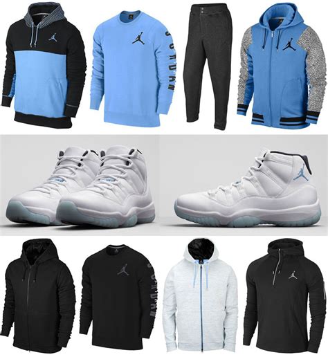 Air Jordan 11 Legend Blue Sweatshirts Hoodies and Pants | SportFits.com