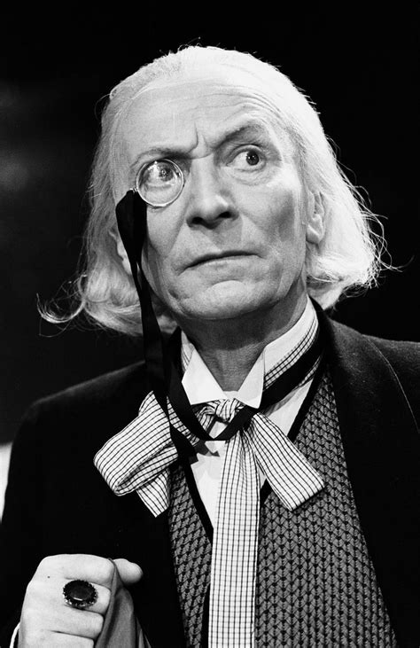 Actor William Hartnell - the first Doctor - pictured during rehearsals ...