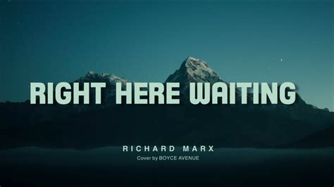 Right Here Waiting - Richard Marx (Lirik cover) - YouTube