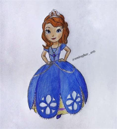Sofia the first drawing step by step #disneyprincess #sofiathefirst | Disney princess sofia ...