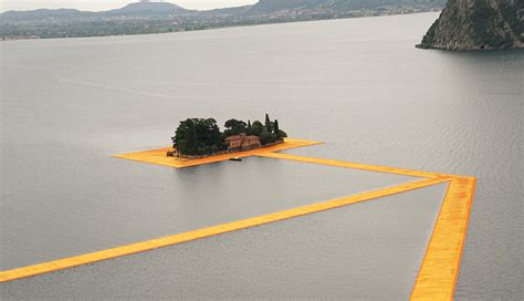 The Floating Piers on Lake Iseo | Inspirationist