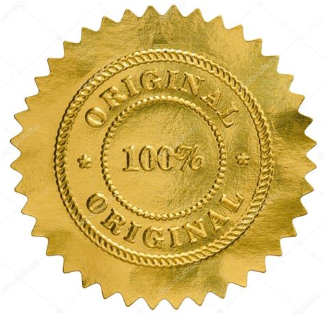 Original golden seal stamp Stock Photo by ©turhanyalcin 66133597