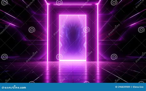 Colorful Portal Laser Purple Color Design. Stock Image - Image of geometric, abstract: 296839989