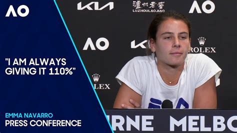 Emma Navarro Press Conference | Australian Open 2024 Second Round ...